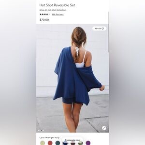 Free People Hot Shot Reversible Set